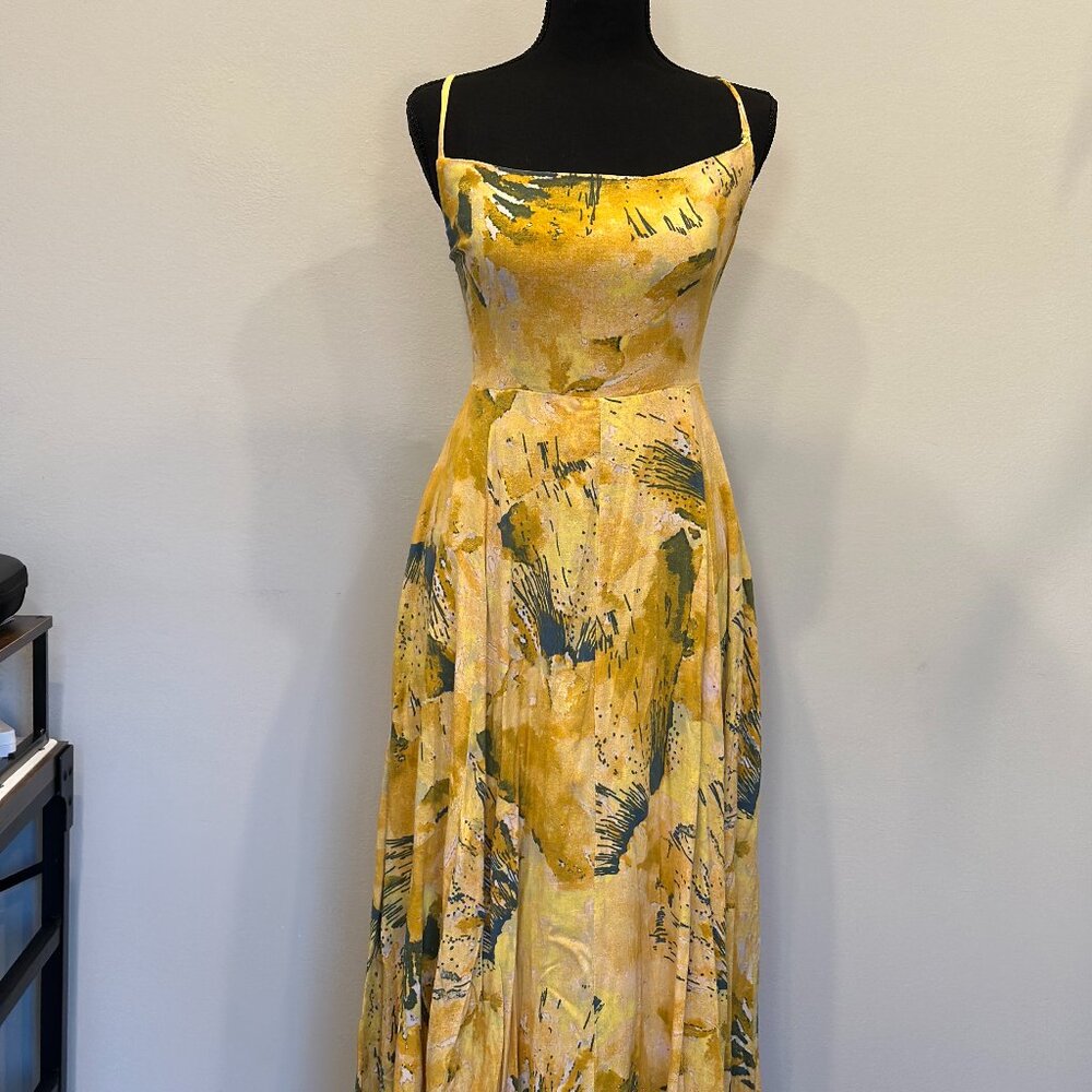 Free People Nellie Printed Maxi Dress - Size 10 - $65